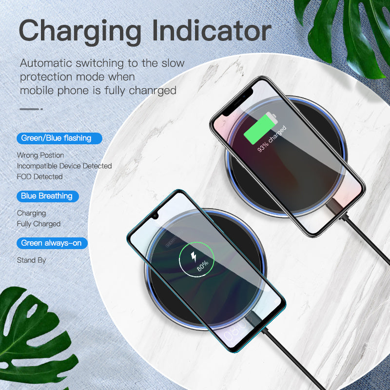 Mobile phone wireless charger fast charge