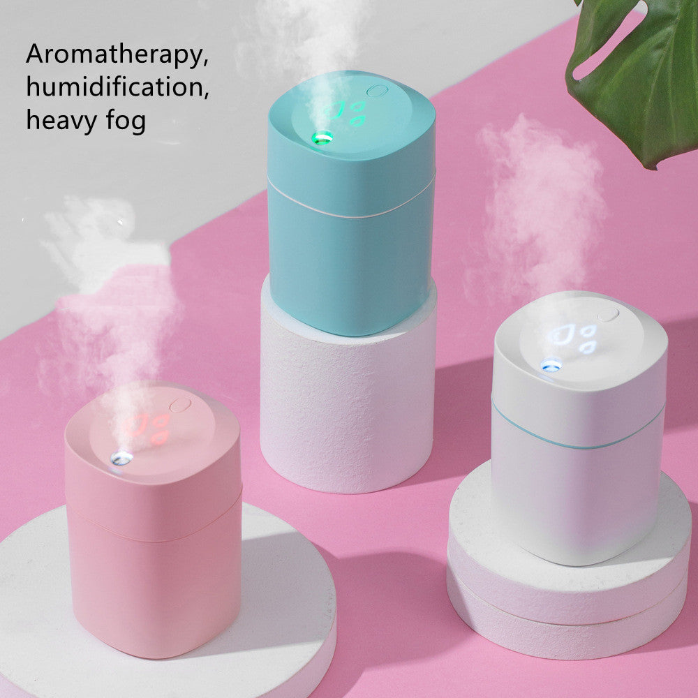 Mini Humidifier With LED Night Light, Cool Mist Humidifier, USB Personal Desktop Humidifier For Car Home Mini Mist Maker With Colorful Night USB Sprayer Essential Oil Diffuser Air Purifier