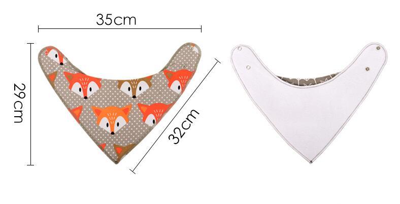 4pcs Lot Bibs Burp Cloth Print Arrow Wave Triangle Baby Bibs Cotton Bandana Accessories