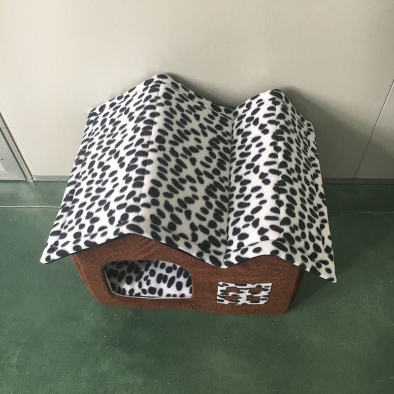 Pet Supplies Winter Pet kennel Double Roof Dog House