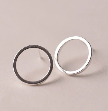 Minimalist Stud Earrings Tiny Circle Earrings Contracted Earrings Girl