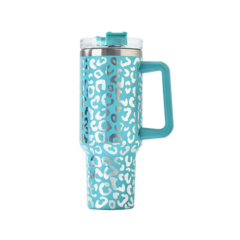 16 PCS 40oz-iridescent-leopard-tumbler-with-handle-adventure-stainless-steel-water-bottle