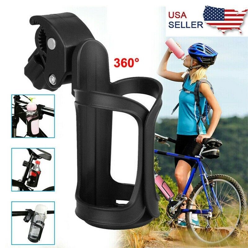 Water Bottle Cage Mount Drink Bicycle Handlebar Bike Cup Holder Cycling Beverage