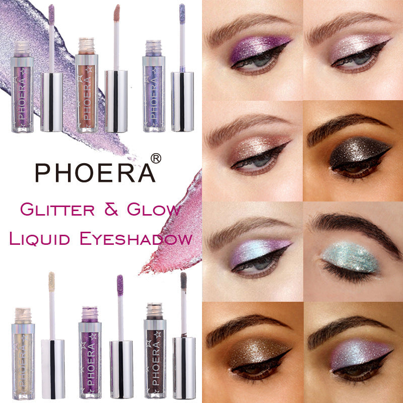 PHOERA Magnificent Metals Glitter and Glow Liquid Eyeshadow 12 Colors