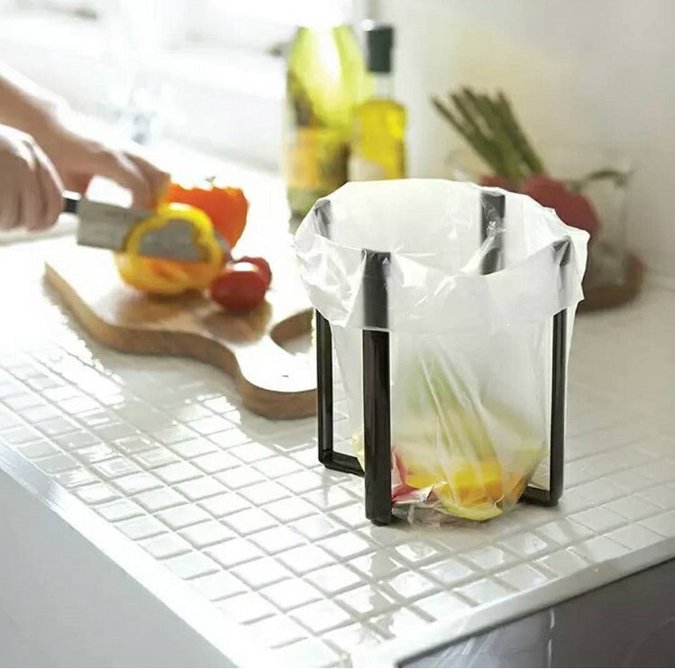 Household garbage rack table garbage bag plastic bag support frame