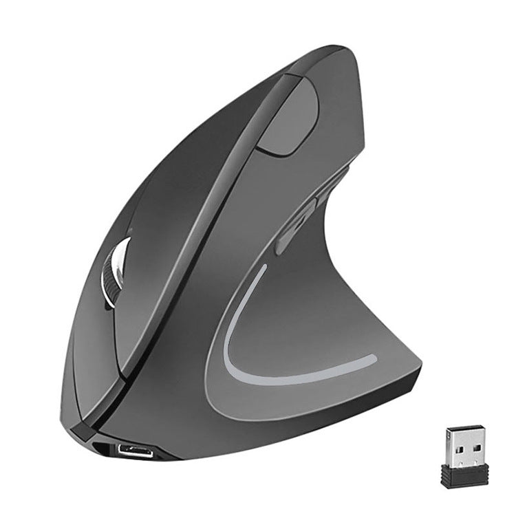 Spot Supply Left And Right Hand Five Generation Vertical Wireless Mouse Ergonomic Charging Vertical Dual-mode Mouse