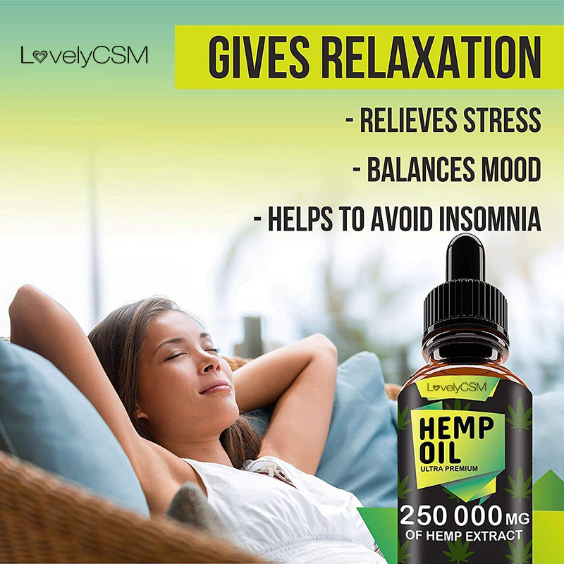 LovelyCSM Hemp Oil Reduces Stress And Helps Sleep Skin Care Massage Cbd Hemp Seed Oil Cross Border Spot