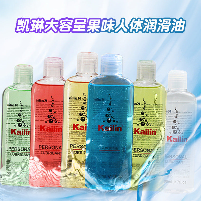 Kailin 200ml Lubricant Large Capacity Fruity Human Body Lubricant Adult Sex Products Factory Batch