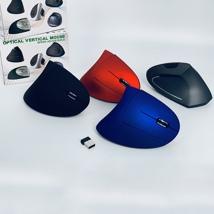 Spot Supply Left And Right Hand Five Generation Vertical Wireless Mouse Ergonomic Charging Vertical Dual-mode Mouse