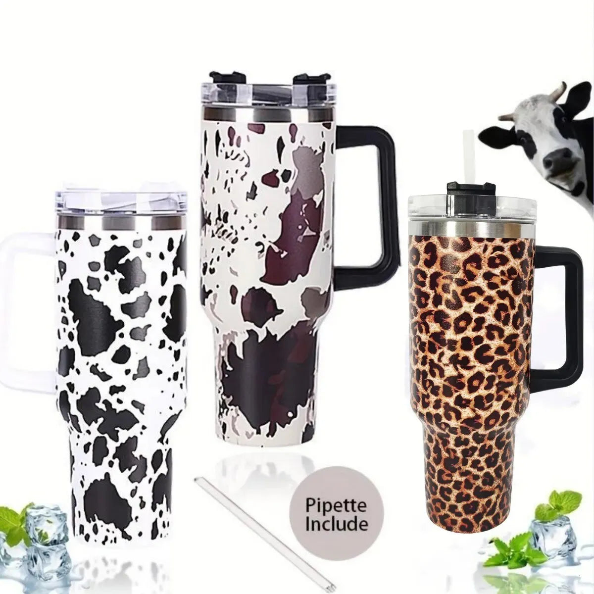 10 pics, 10 Oz, 5b leopard Tumbler cup elegant deign