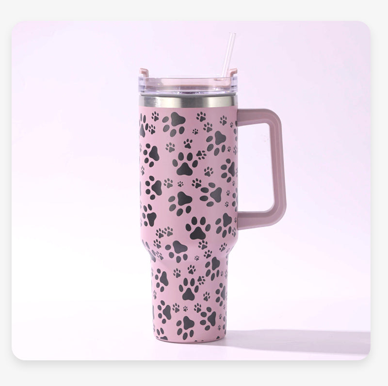 10 Pics 40 oz cat print tumbler