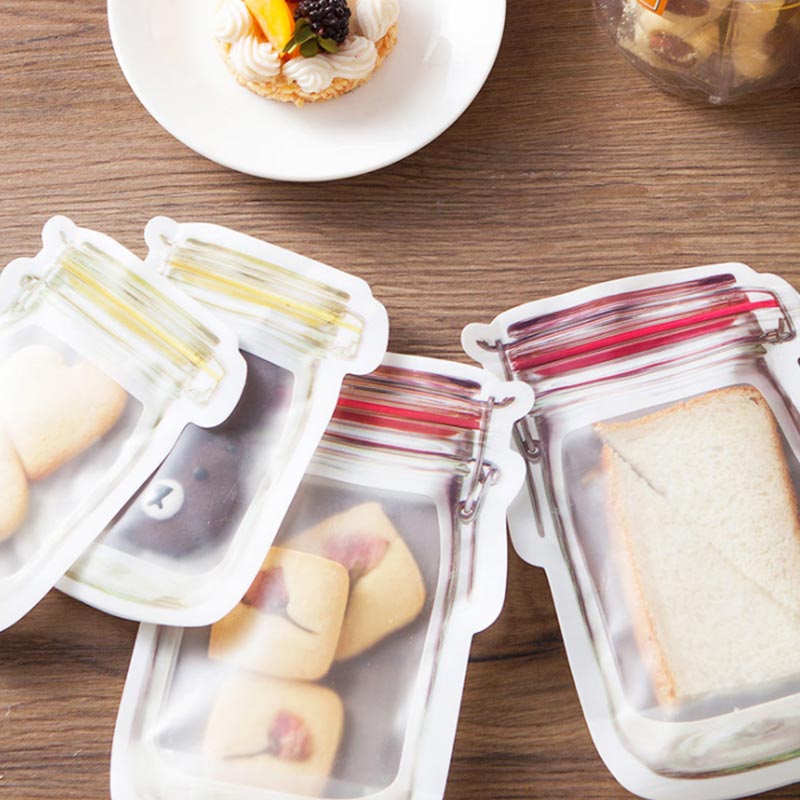 PORTABLE REUSABLE SEAL FOOD STORAGE BAGS