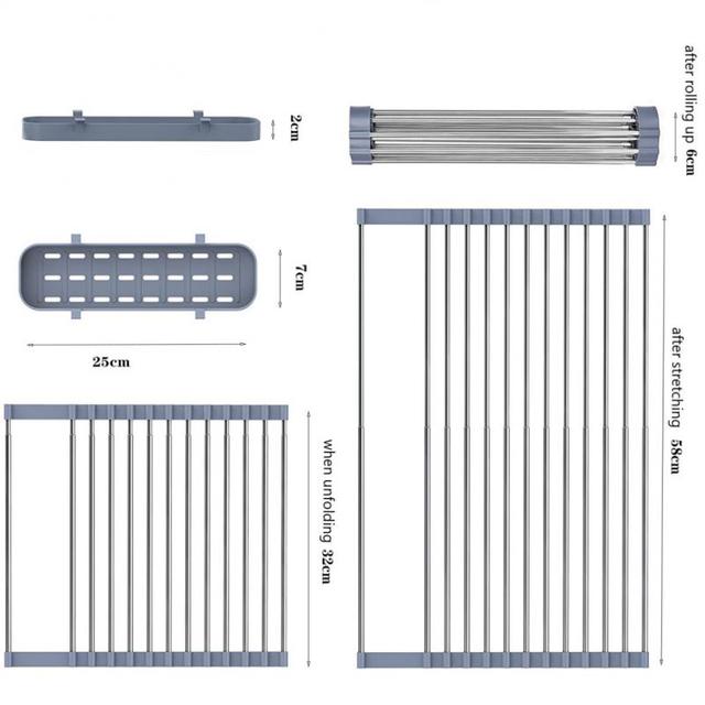 Folding Telescopic Drain Rack