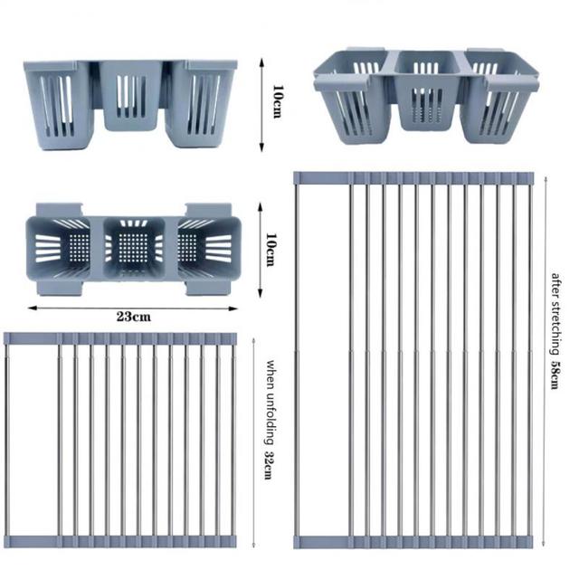 Folding Telescopic Drain Rack