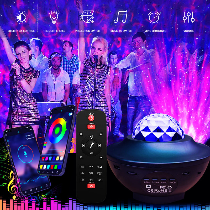 STAR PROJECTOR GALAXY LED PARTY LAMP